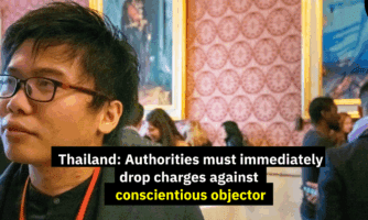 Thailand: Authorities must immediately drop charges against conscientious objector